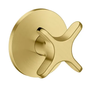 Hansgrohe Absperrventil Unterputz AXOR One mit Kreuzgriff brushed brass, 48771950 48771950