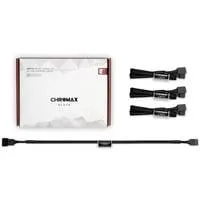 NA-SEC1 chromax black, Verlängerungskabel schwarz, 30cm, 4 Stück