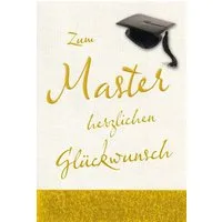BSB Grußkarten Master - Glückwunschkarte im Format 11,5 x 17 cm mit Briefumschlag