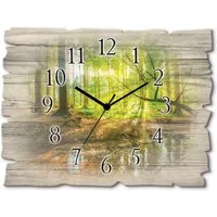 Artland Wanduhr Wald mit Bach (wahlweise mit Quarz- oder Funkuhrwerk, lautlos ohne Tickgeräusche)