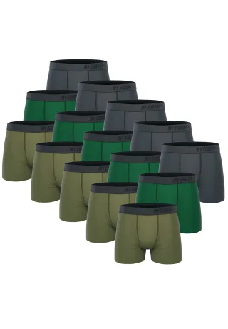 15 er Pack My Essential Clothing Basic Boxershorts Cotton Bio Herren Shorts Unte...