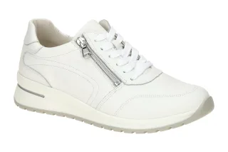 Waldl?ufer 928002 H-INESSA Damenschuhe Wei? Bequeme Schn?r-Halbschuhe