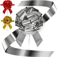 Praknu Weihnachtsbaumschleife Große Geschenkschleife für Auto - XXL ø 40 cm - Wiederverwendbar (1-tlg), Riesen Groß Schleife Wiederverwendbar - Leichter & schneller Aufbau