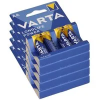 VARTA 20x Varta 4906 Longlife Power AA im 4er Blister Mignon Batterie