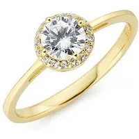 Firetti Fingerring Schmuck Geschenk Silber 925 Silberring Verlobungsring, mit Zirkonia (synth)
