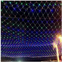 FIVMEN LED-Lichternetz LED-Lichterkette Weihnachtsdeko Weihnachten Netz, 8 Modi, Timer, Memory-Funktion