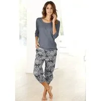 Buffalo Capri-Pyjama (Set, 2 tlg) mit gemusterter Hose