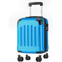 YONSLY Handgepäckkoffer Kabinenkoffer Reisekoffer Trolley mit abnehmbaren Rollrädern, 4 Rollen, ABS-Hartschale mit Zahlenschloss und ergonomischem Gummigriff