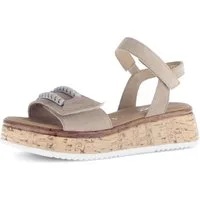 Gabor RHODOS Sandalette, Sommerschuh, Riemchensandale mit zwei Klettverschlüssen, G-Weite