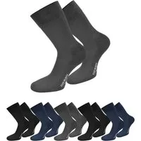 normani Diabetikersocken 6 Paar Komfortsocken mit Softrand (6 Paar) ohne einschneidendes Bündchen