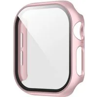 Wigento Smartwatch-Hülle Für Apple Watch Series 11 / 10 42mm Kunststoff Hülle + Glas Rose Gold, Schutzhülle aus PC + gehärtetem Glas für Rundumschutz