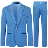 Allthemen Anzug (2 tlg) Slim Fit Hochzeitsanzug mit elastischer Faser