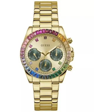 Guess Halo Damen Gold Watch GW0690L4