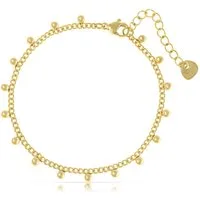 Made by Nami Edelstahlarmband Damen Armband Gold Silber Perlen Verstellbar Hypoallergen Wasserfest, aus Edelstahl – mit Perlen – für empfindliche Haut – mit Verlängerung