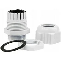 ADELID Kabeldurchfuhr, 10 Stück Kabelverschraubungen einstellbare 11-18mm M25x1,5 IP68 Grau