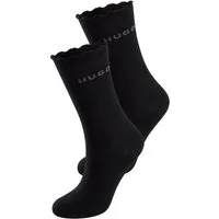 HUGO Basicsocken 2P RS LETTUCE CC W (2-Paar) Bund leicht gekräuselt