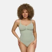 cfab Shaping-Body Bodysuit Sculpting Shapewear mit String-Sage Green-2XL (1-tlg)