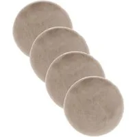 ASTRA Teppich Elda, rund, Höhe: 13 mm, runde Dekofelle im 4 er Set, kuschelweich, Wohnzimmer, Kinderzimmer