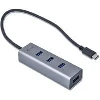 USB-C Metal HUB 4 Port, USB-Hub schwarz