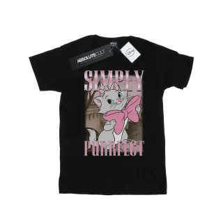 Disney - "Aristocats Marie Simply Purrfect Homage" T-Shirt für Mädchen (Schwarz)
