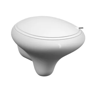 VitrA Istanbul Wand-Tiefspül-WC 4518B403-0075 weiß VC, 3/6 I, ohne Spülrand, mit verdeckter Befestigung