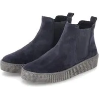 Gabor Gabor 73.731.36 Damen Rauleder blue Schlupfstiefel