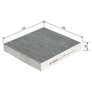 Bosch Aktivkohle-Innenraumfilter Dacia Lada Nissan Renault 1987435031