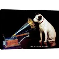 Posterlounge Wandbild Victor Grammophon, die Stimme seines Herrn, François Barraud, erhältlich als Poster, Leinwandbild, Wandsticker oder Acrylglasbild