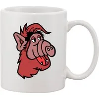 Blondie & Brownie Tasse Alf Tasse Retro Kult Comic Print Becher TV Serie Fanmotiv Keramik Mug, 1-tlg., Keramik, Alf Tasse Retro Kult Comic Print Motiv