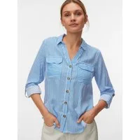Vero Moda Hemdbluse VMBUMPY L/S SHIRT NEW WVN GA NOOS Viskose, regular fit