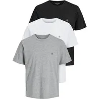 Jack & Jones Print-Shirt 3er Pack JXJ TEE (3-tlg) (3 Stück) etwas länger geschnitten, nicht zu kurz