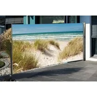 Jürgen Westerholt GmbH Seitenmarkise Seitenmarkise mit Fotodruck 160x300 cm, Sichtschutz Ostsee