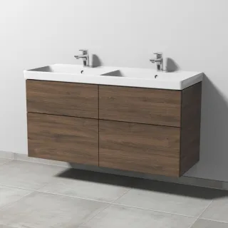 Sanipa 3way Waschtischunterbau zu Villeroy & Boch Avento Waschtisch mit 4 Auszügen, Eiche-Arizona SM62580