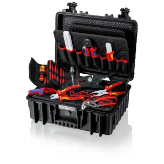 KNIPEX Werkzeugkoffer Robust23 Elektro 25-teilig 370 mm - 002135