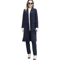 Modavitrini Hosenanzug Zweiteiler Damen Anzug Langarm Longblazer mit Hose Modest Fashion
