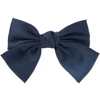 axy Haarspange Schleife-Haarspange mit XL großer Schleife aus Satin, femininer Style Damen Vintage Haarspange Haarklammer