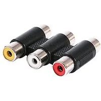 Bolwins H60 Cinch Kupplung Buchse AV Audio Video Adapter Verbinder 3 Cinch RCA Audio- & Video-Adapter 3× RCA Buchse, Cinch Buchse zu Cinch (RCA), Phono, 0 cm, 3RCA Buchse-auf-Buchse Kupplung