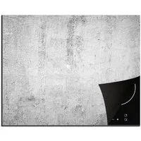 MuchoWow Herd-Abdeckplatte Beton - Grau - Gemustert - Vintage - Industriell, Vinyl, (1 tlg), Abdeckung Induktionskochfeld Schutzmatte, Küche Deko, 65x52 cm