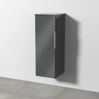 Sanipa 3way Mittelschrank mit 1 Tür, Anthrazit-Glanz, UF11879 UF11879