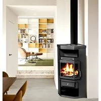 Apex Kaminofen Panorama Kaminofen 9kW Holzofen 3 Scheiben 3 seitig Heizofen 56320, (1-tlg)