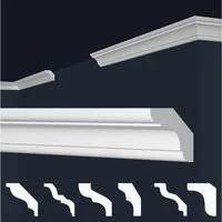 marbet design Stuckleiste E-23, 30 Meter / 15 Leisten, XPS Styropor weiß - Deckenleisten Zierleisten Eckleisten Dekorbau E-Leisten - (30 Meter / 15 Leisten E-23)