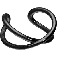 PIERCINGLINE Fake-Spirale Chirurgenstahl Fake Ohrring 2 RINGE ÜBERKREUZT (Fake Piercing-Ringe, 1-tlg)