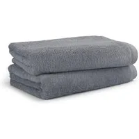 Möve Badetücher Superwuschel 100% Premium Cotton Baumwolle, Walkfrottier (2-St), Spar-Set, Made in Germany, 2x Badetücher mit Bordüre, einfarbig, weich
