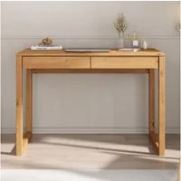 IDIMEX Schreibtisch NOAH, Bürotisch mit 2 Schubladen, Konsolentisch aus Kiefer Massivholz Eiche