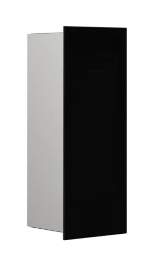 emco Abfallsammler asis pure mit Glasfront144x436 mm, schwarz,975527512 975527512