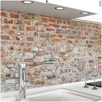 danario Küchenrückwand Folie selbstklebend - Matt - Spritzschutz Küche - versteift & robust