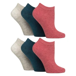 6er-Pack Diabetiker-Trainersocken für Damen | Extra breite Knöchelsocken