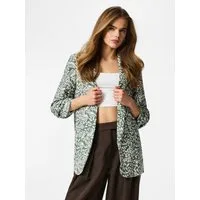 pieces Blusenblazer PCBOSELLA 3/4 PRINTED BLAZER NOOS mit 3/4 Ärmel