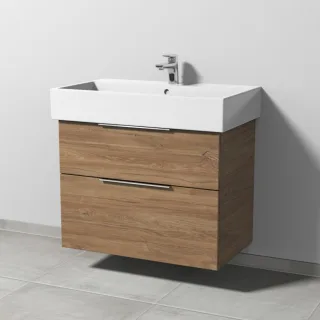 Sanipa 3way Waschtischunterbau zu Duravit Vero Air Waschtisch mit 2 Auszügen, Eiche-Kansas UM43459