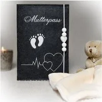 Lezzanna Mutterpass-Hülle Mutterpasshülle, Schutzhülle für Mutterpass, Ultraschallbilder, Baby